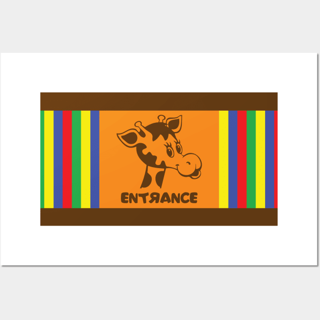 Entrance sign from your childhood Wall Art by old_school_designs